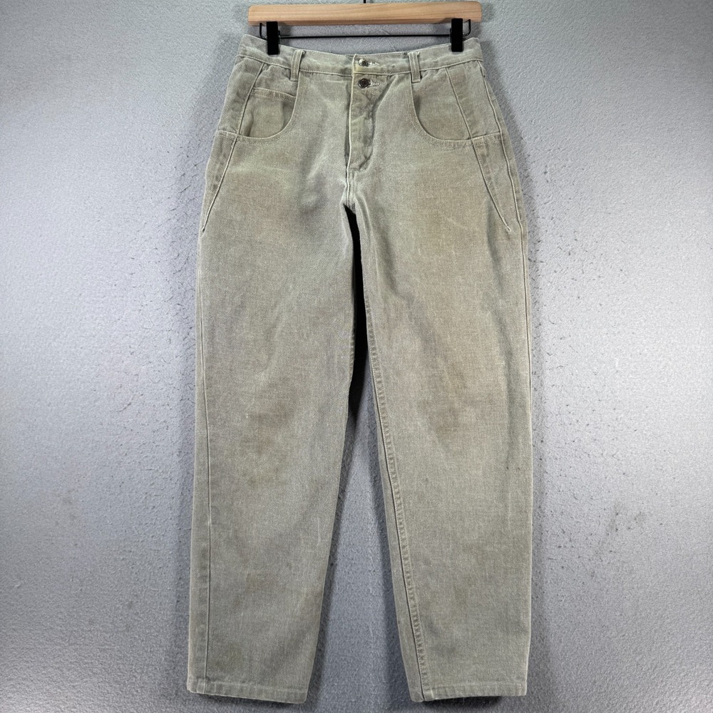 Vintage Guess Jeans Women 20x30 Beige Authentic Sportswear Tapered High Rise 90s